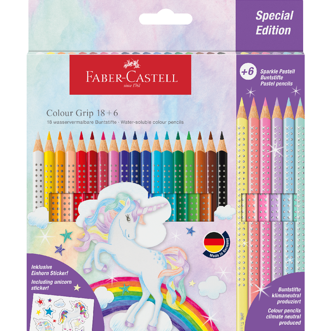 Faber-Castell Buntstifte Colour Grip 18+6St.